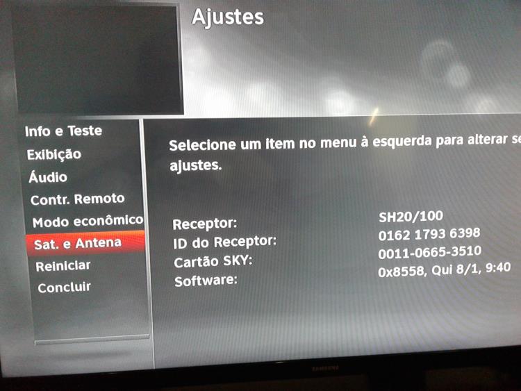 sky ajustes configurar