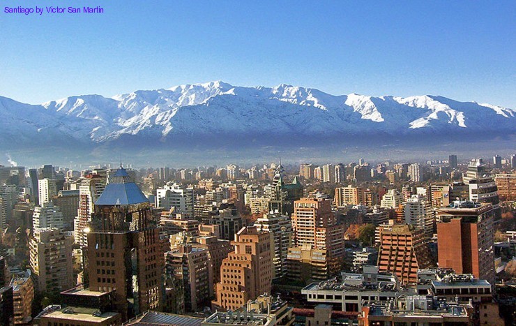 Santiago no inverno